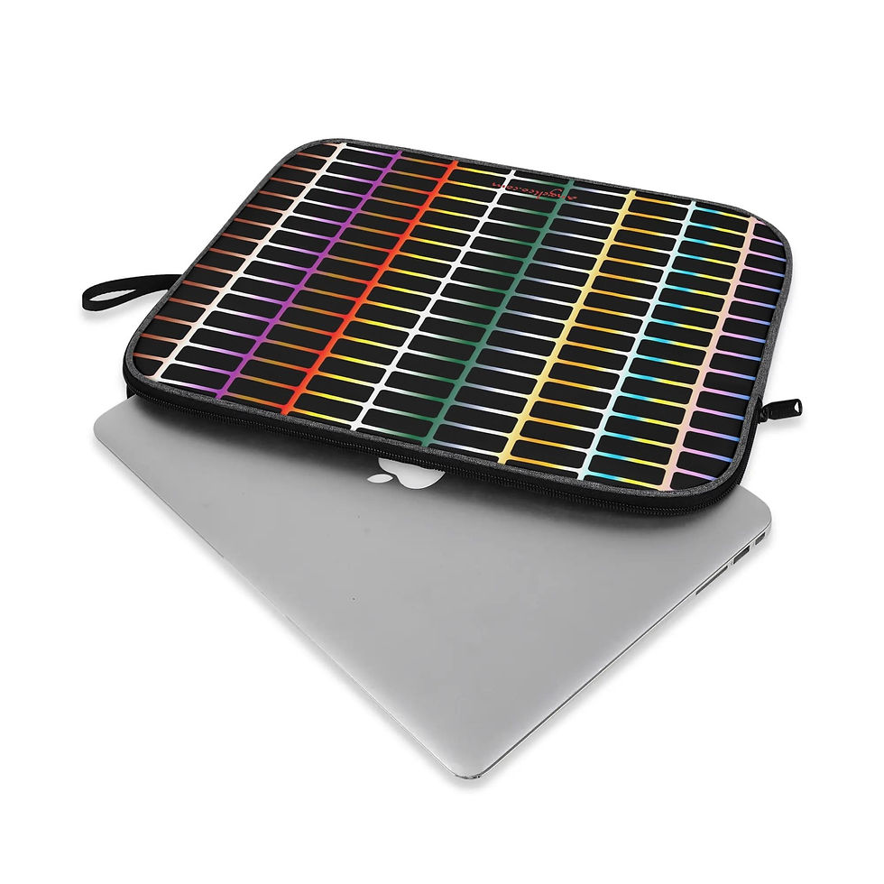 Miniaturbild: Laptop-Tablet Hülle Karo dégradé