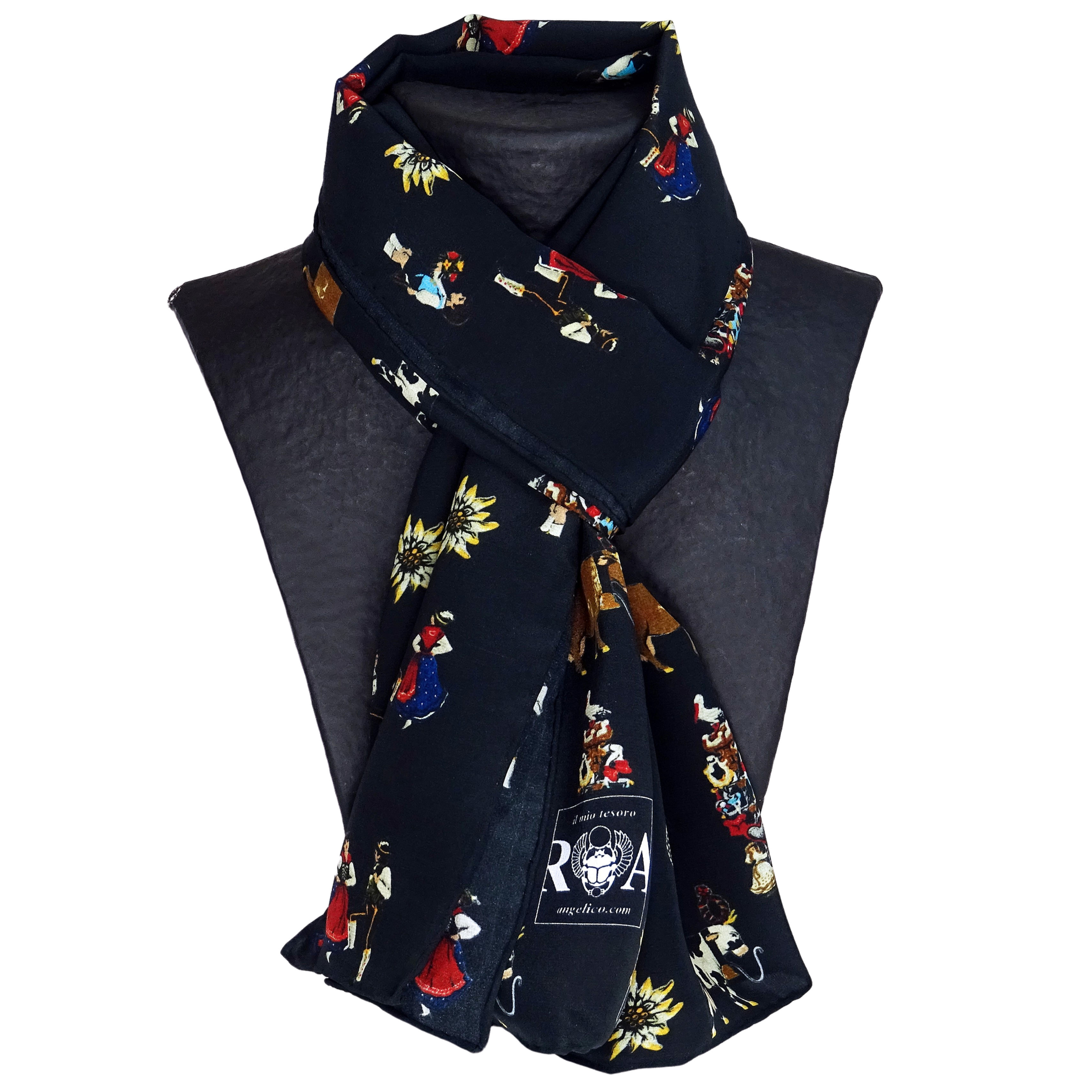 Silk Scarf Ascent to Alps