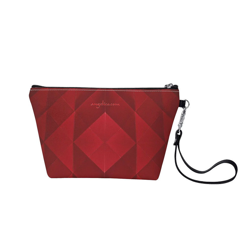 Kosmetiktasche Origami rot
