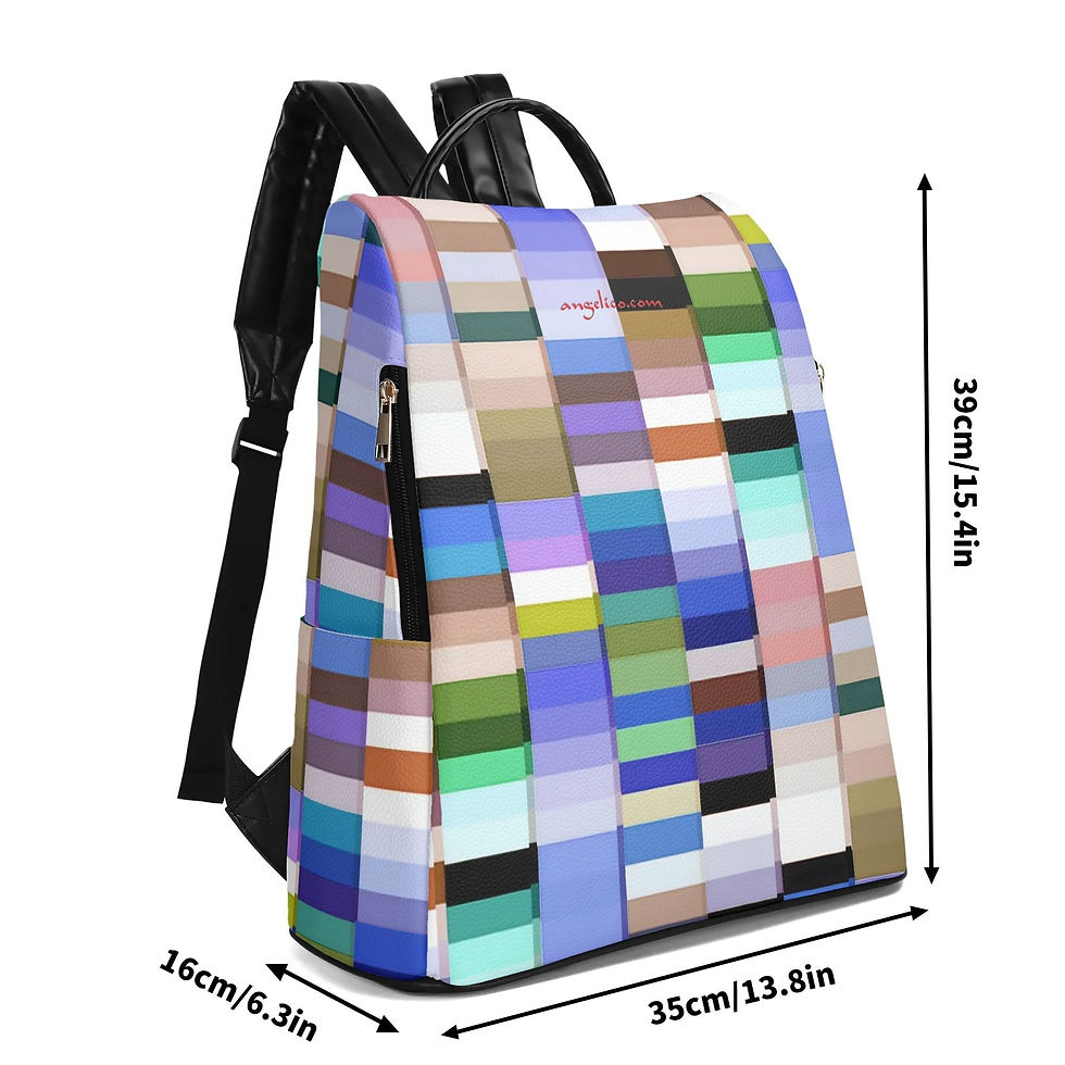Miniaturbild: Rucksack Kleine Farbfelder blau