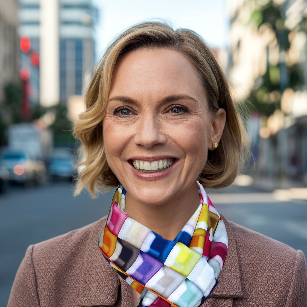 Seidenschal Mosaiksteine