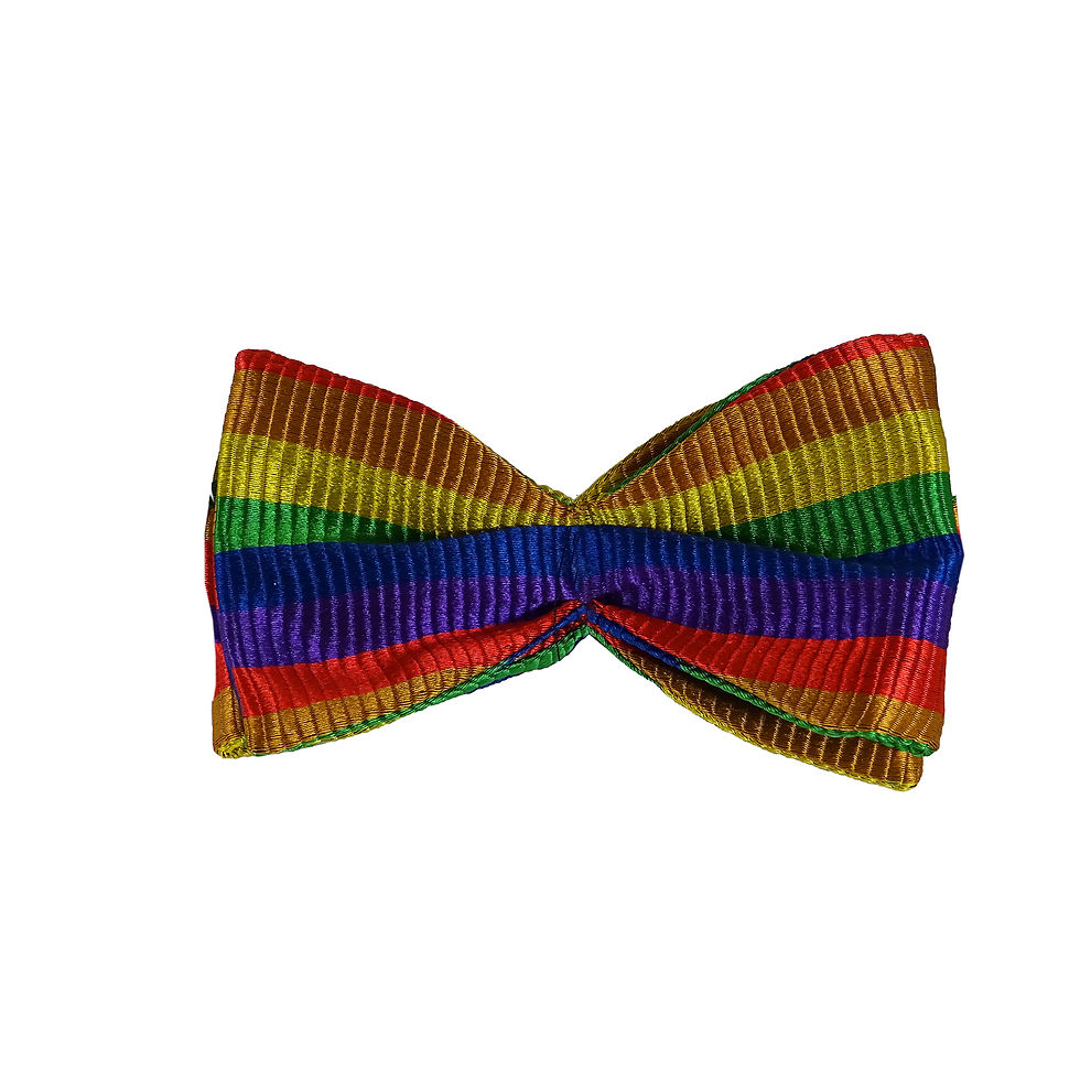 Selbstbinder Regenbogenfarben