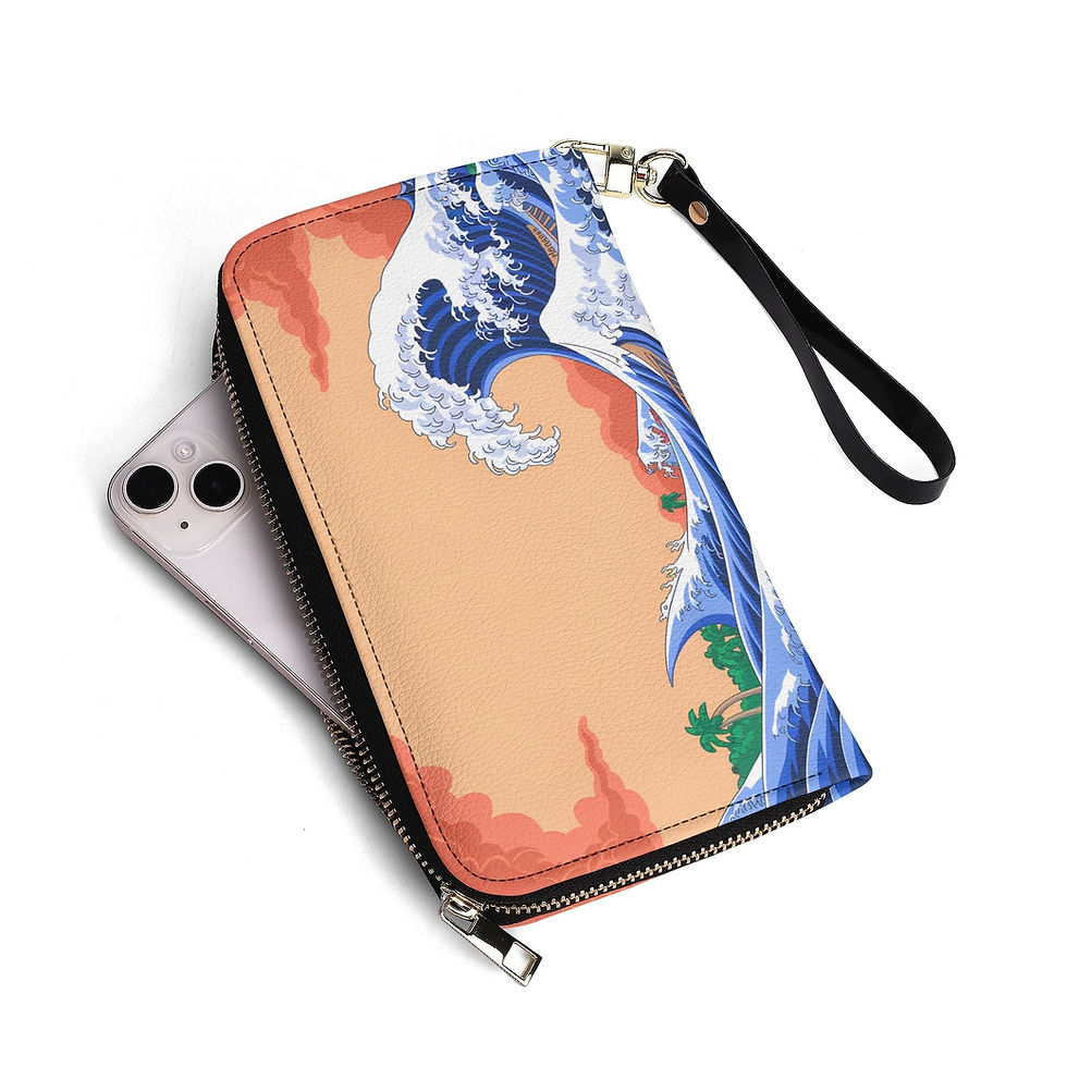 Miniaturbild: Brieftasche ZIP Ozeanwelle