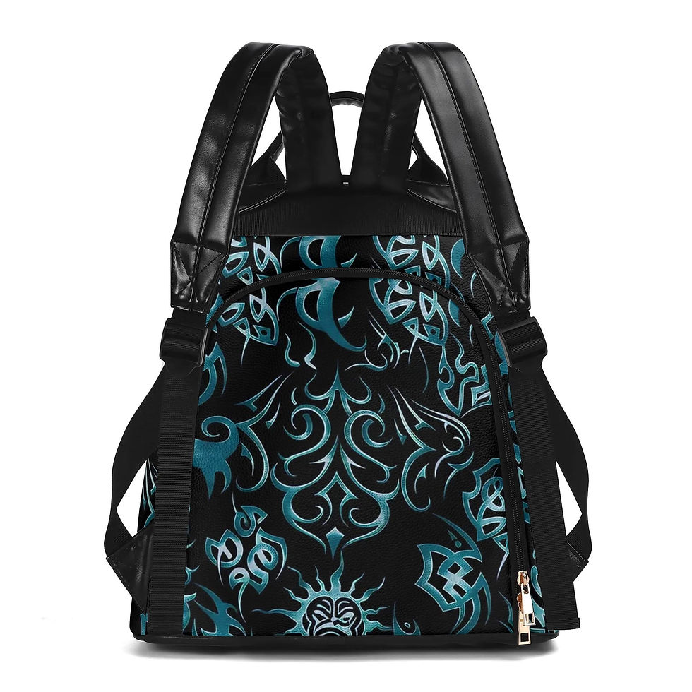 Rucksack Tattoo schwarz