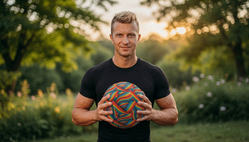 Mann mit Fussball GIF.gif