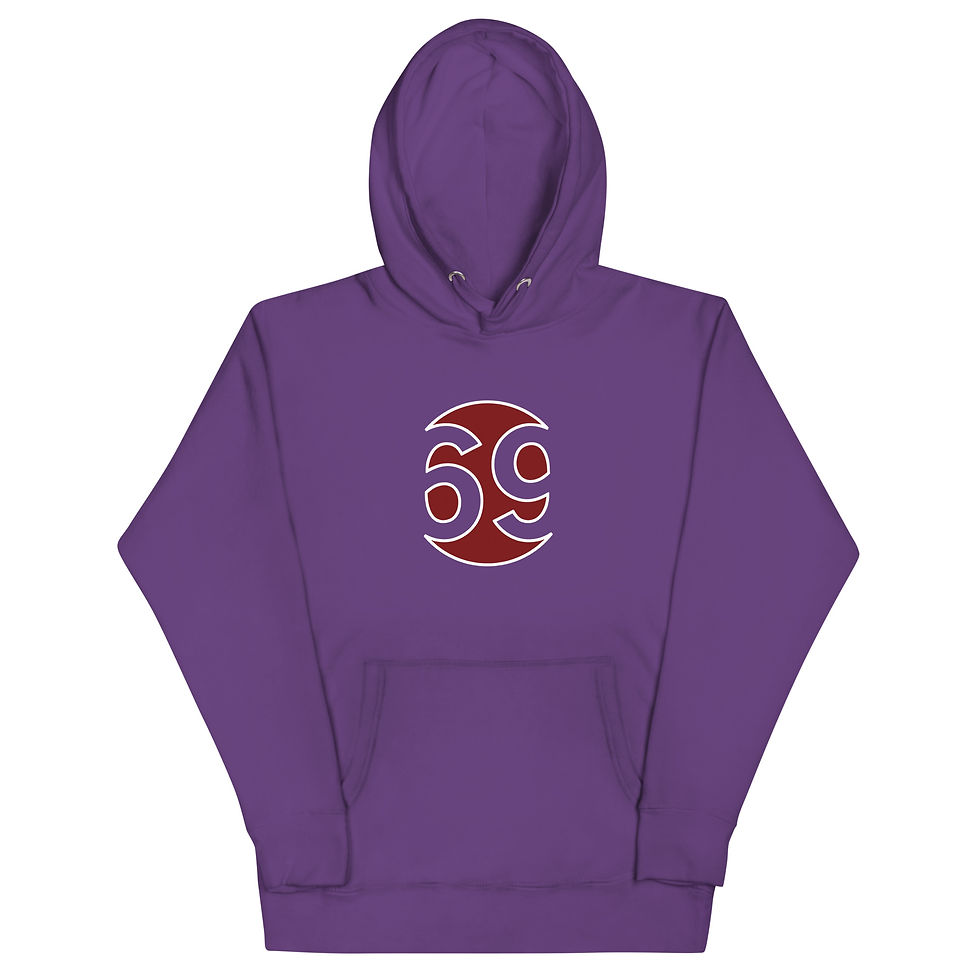 Thumbnail: Hoodie 69 rot