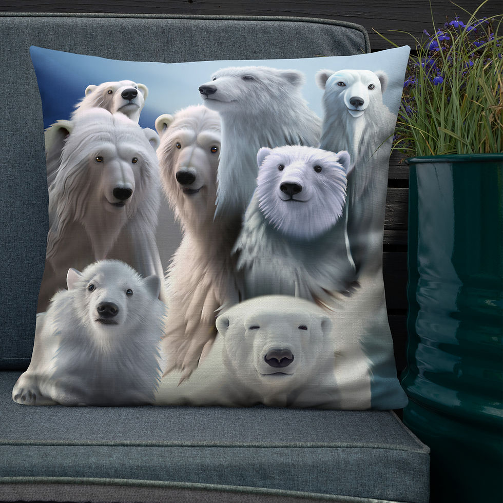 Miniaturbild: Deko-Kissen Eisbär