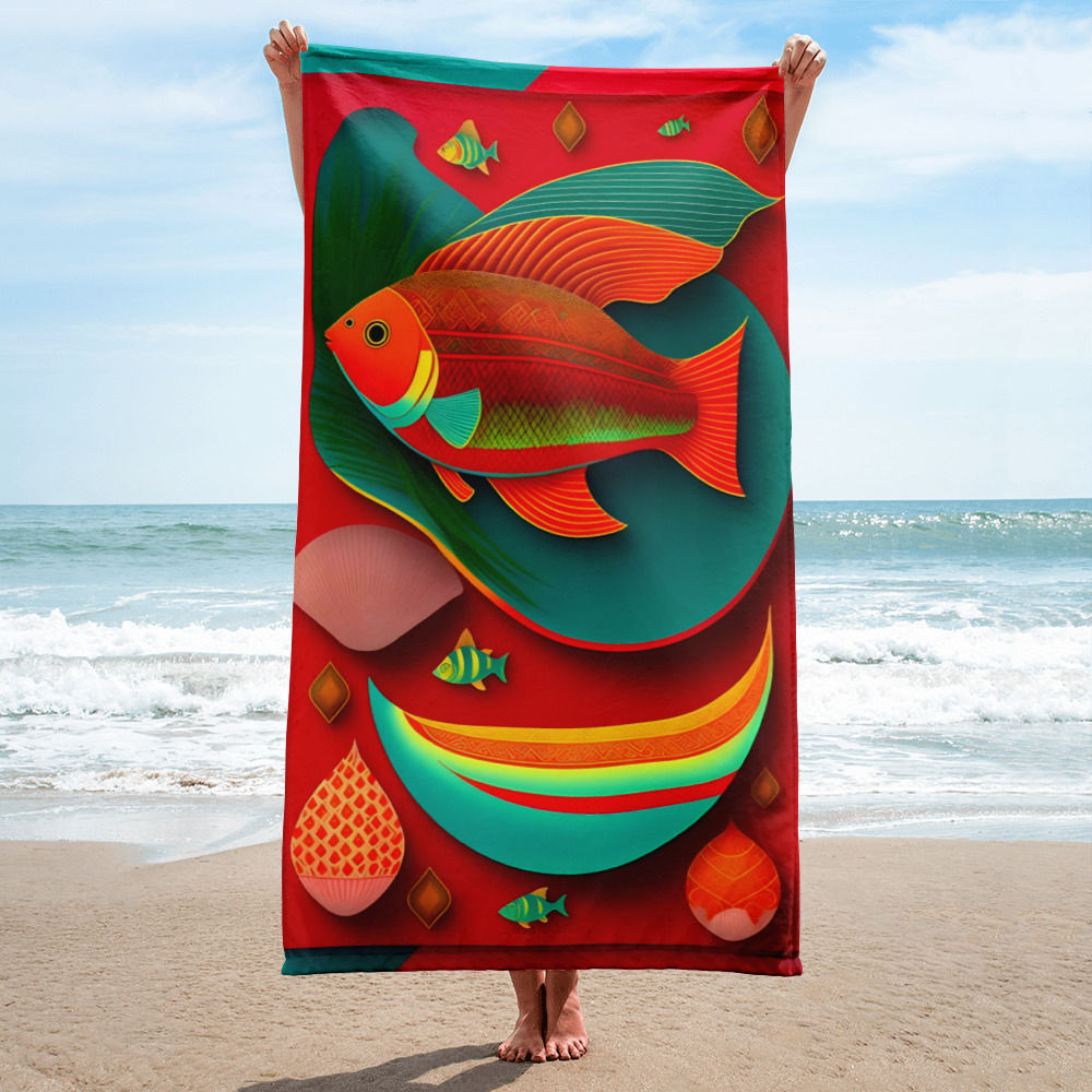 Strandtuch Fisch