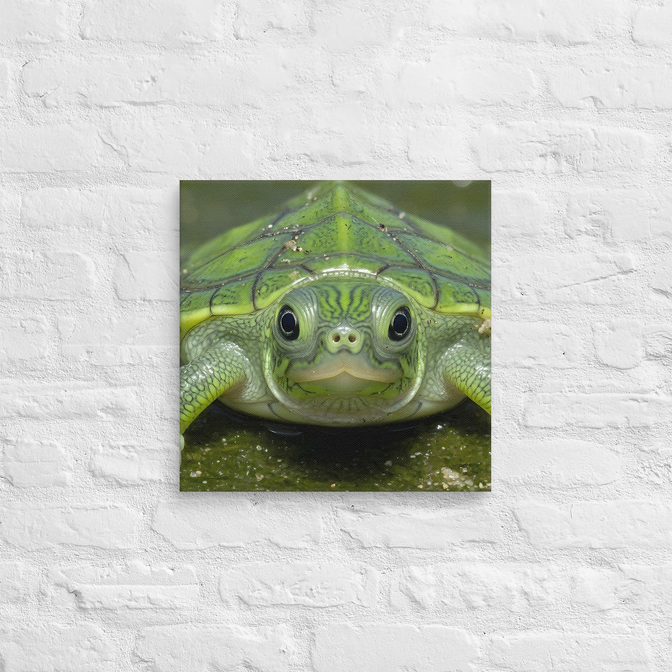 Thumbnail: Wandbild Wasserschildkröte