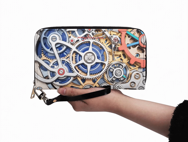 Brieftasche ZIP Uhrwerk.gif