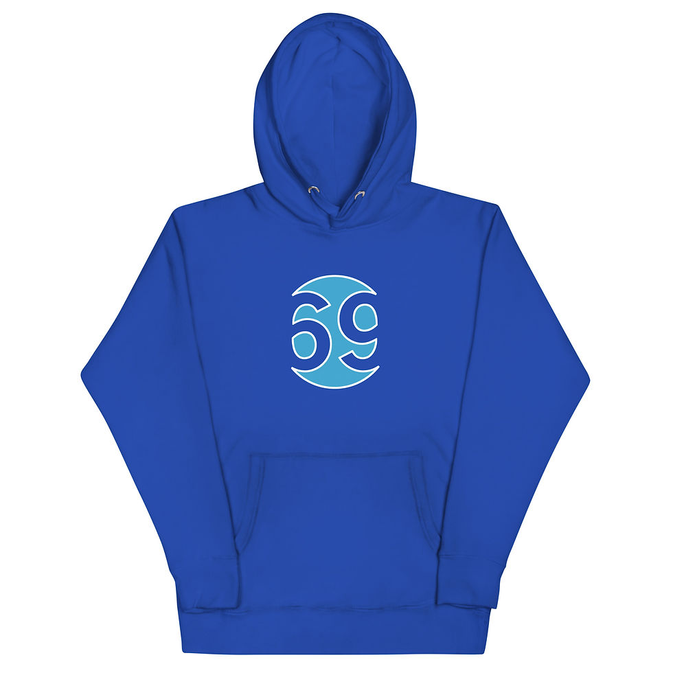 Miniaturbild: Hoodie 69 hellblau