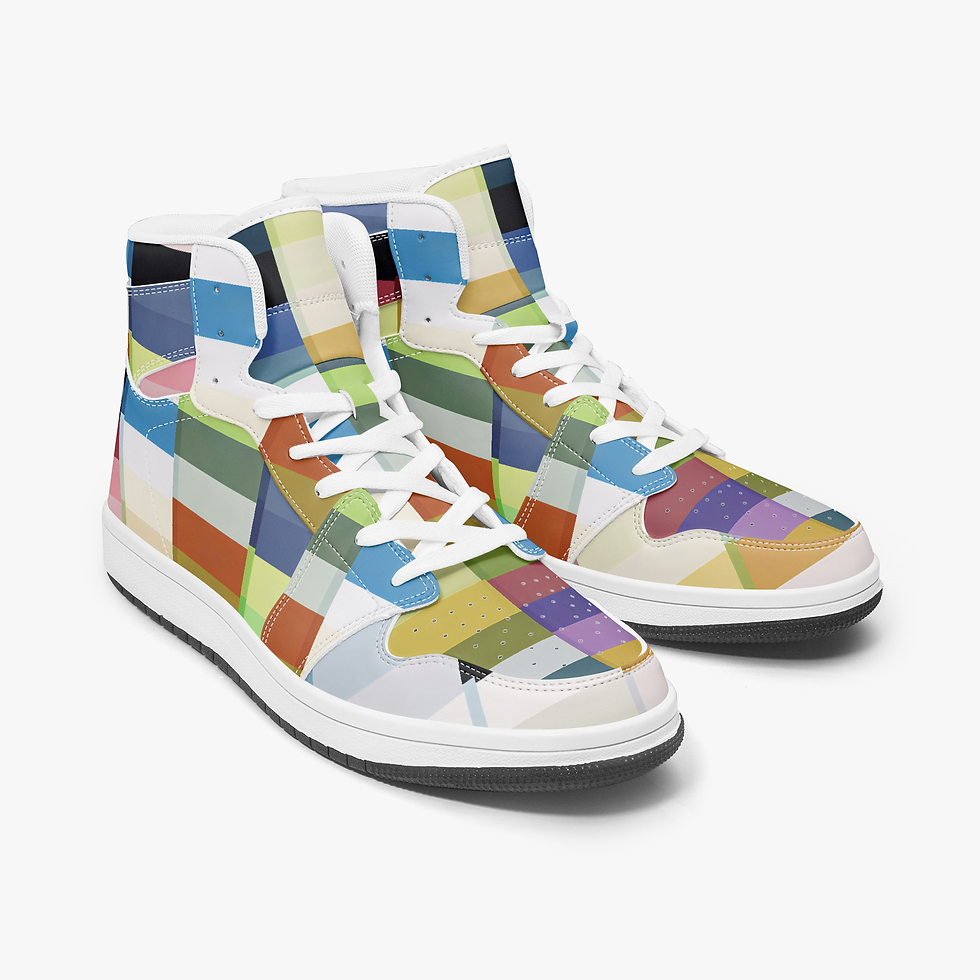 Miniaturbild: Sneakers Damen Highflyer Kleine Farbfelder gelb