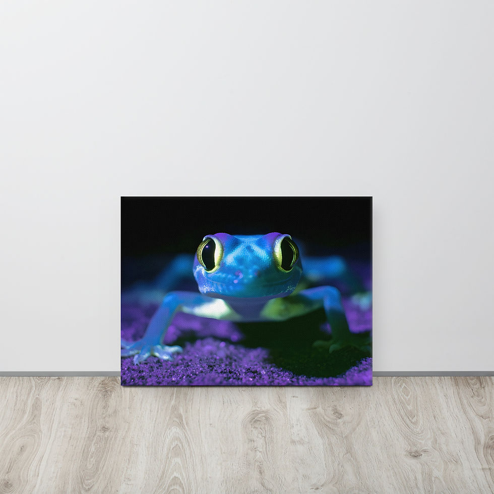 Wandbild Namibgecko Fluoresc
