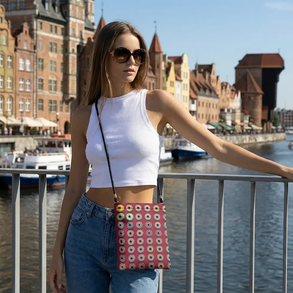 Thumbnail: Mini Umhängetasche Bobine  bordeaux