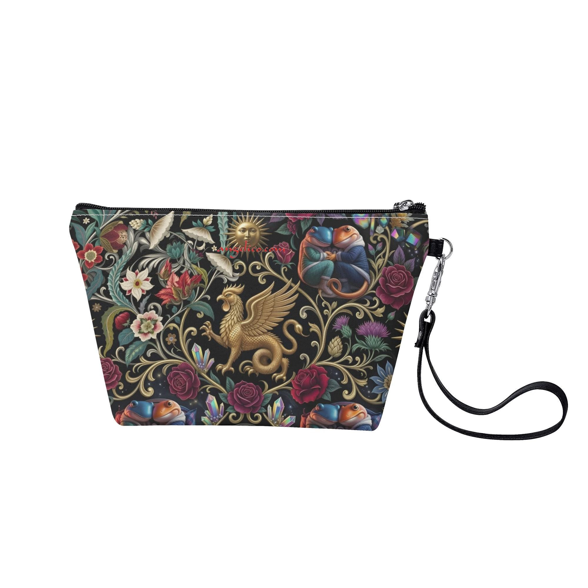 Kosmetiktasche Sonnenbasilisk schwarz