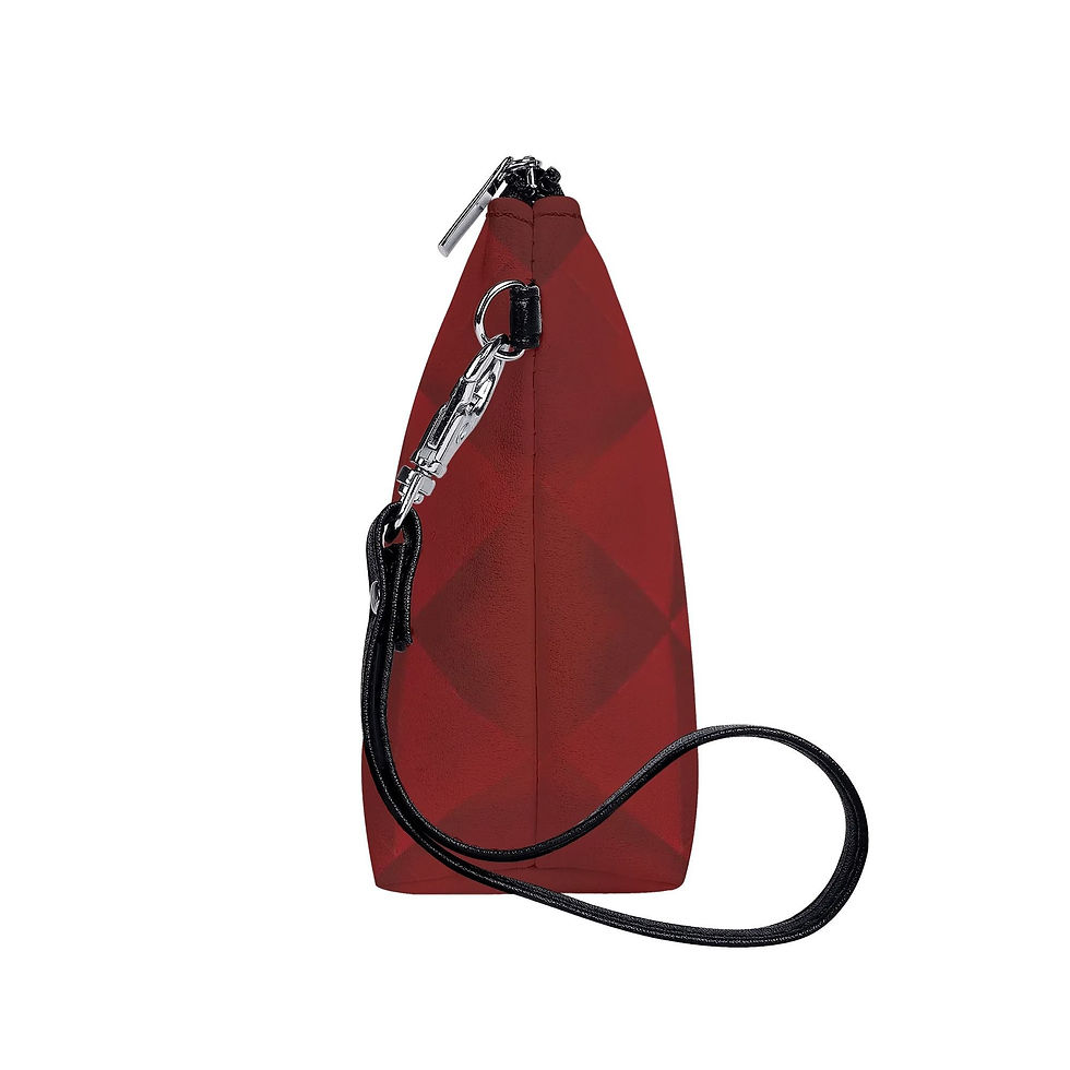 Miniaturbild: Kosmetiktasche Origami rot