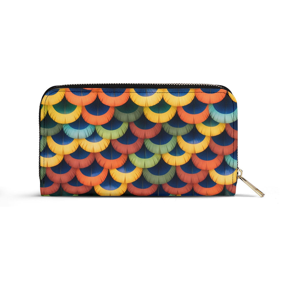 Brieftasche ZIP Federkleid
