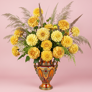 Blumenstrauss Dhalien gelb.png