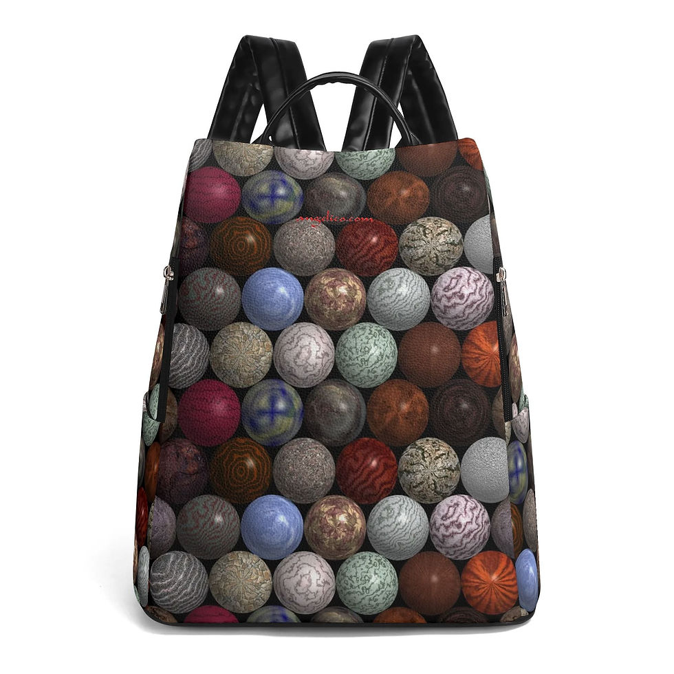 Rucksack Murmeln schwarz