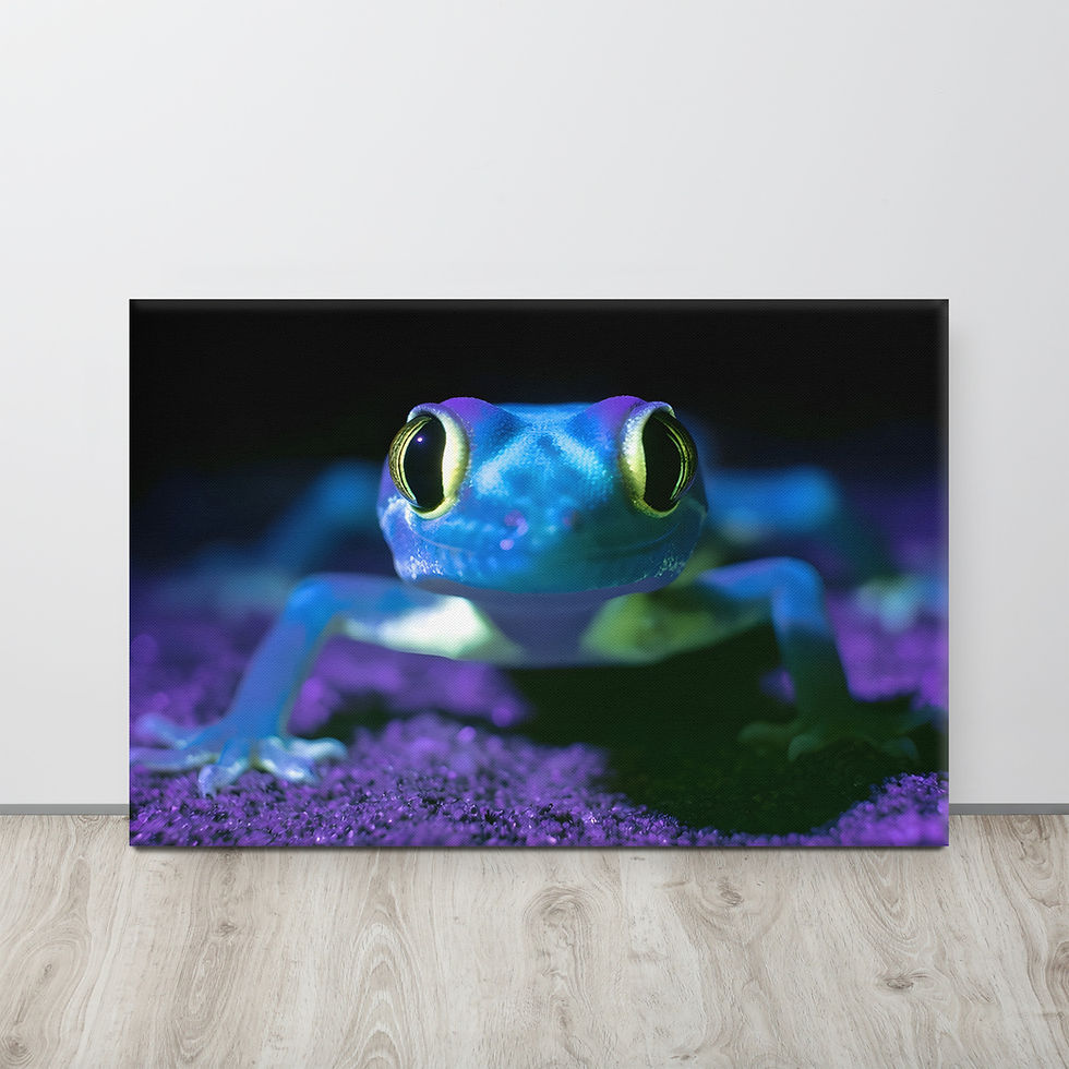Wandbild Namibgecko Fluoresc