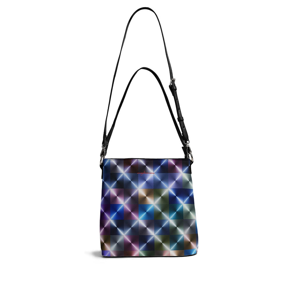 Miniaturbild: Beuteltasche Metall-Reflex blau