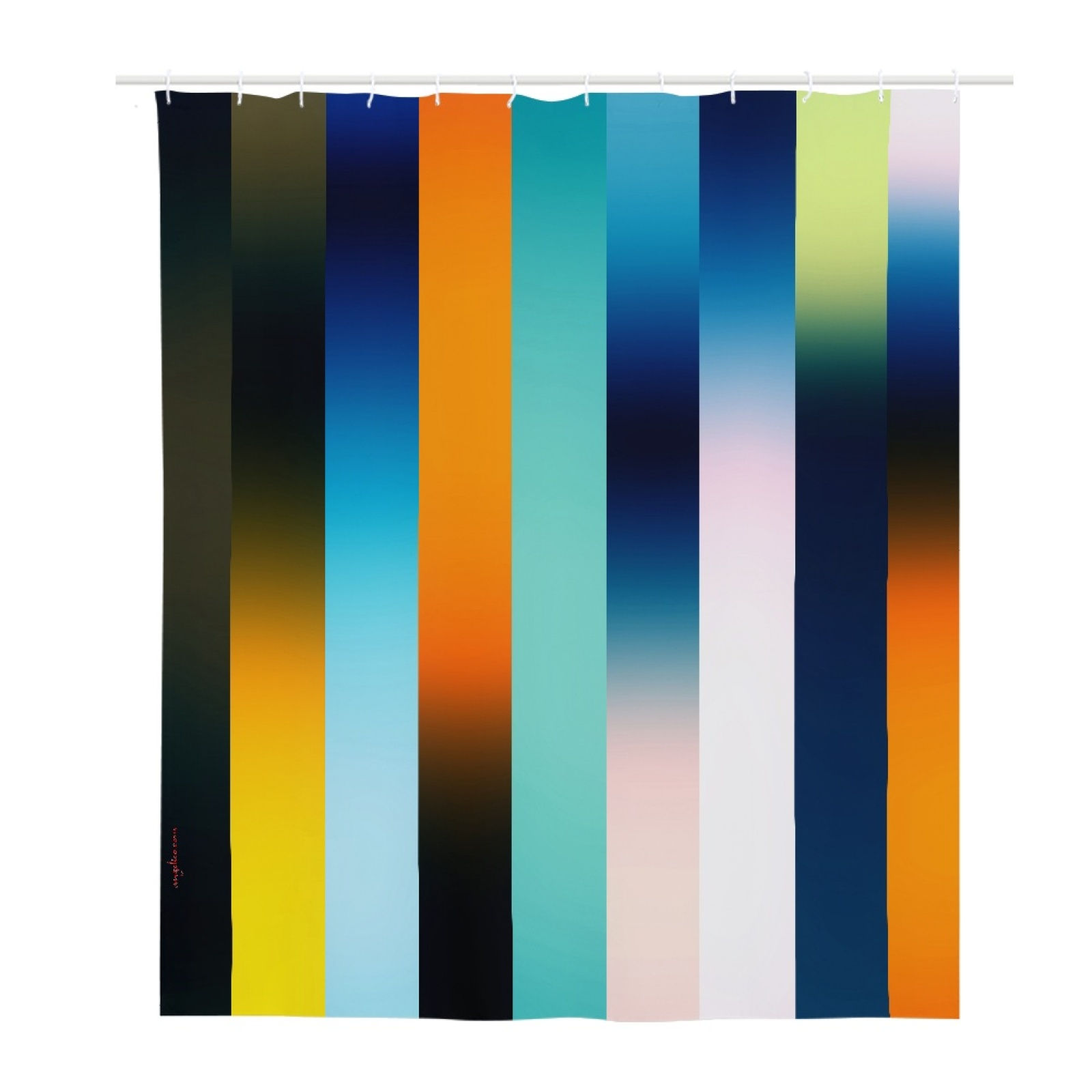 Duschvorhang Streifen dégradé gelb