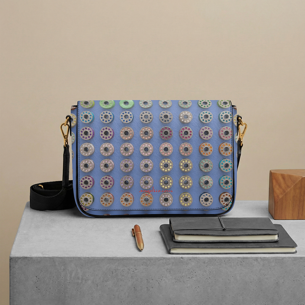 Schultertasche Bobine hellblau