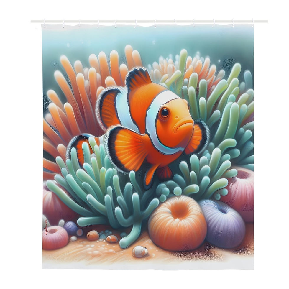 Duschvorhang Clownfisch