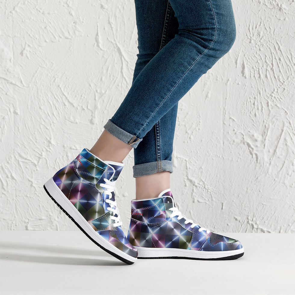 Miniaturbild: Sneakers Damen Highflyer Metall-Reflex blau