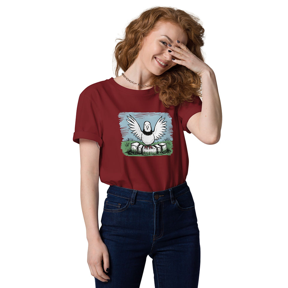 Miniaturbild: Bio-Baumwoll T-Shirt Friedenstaube