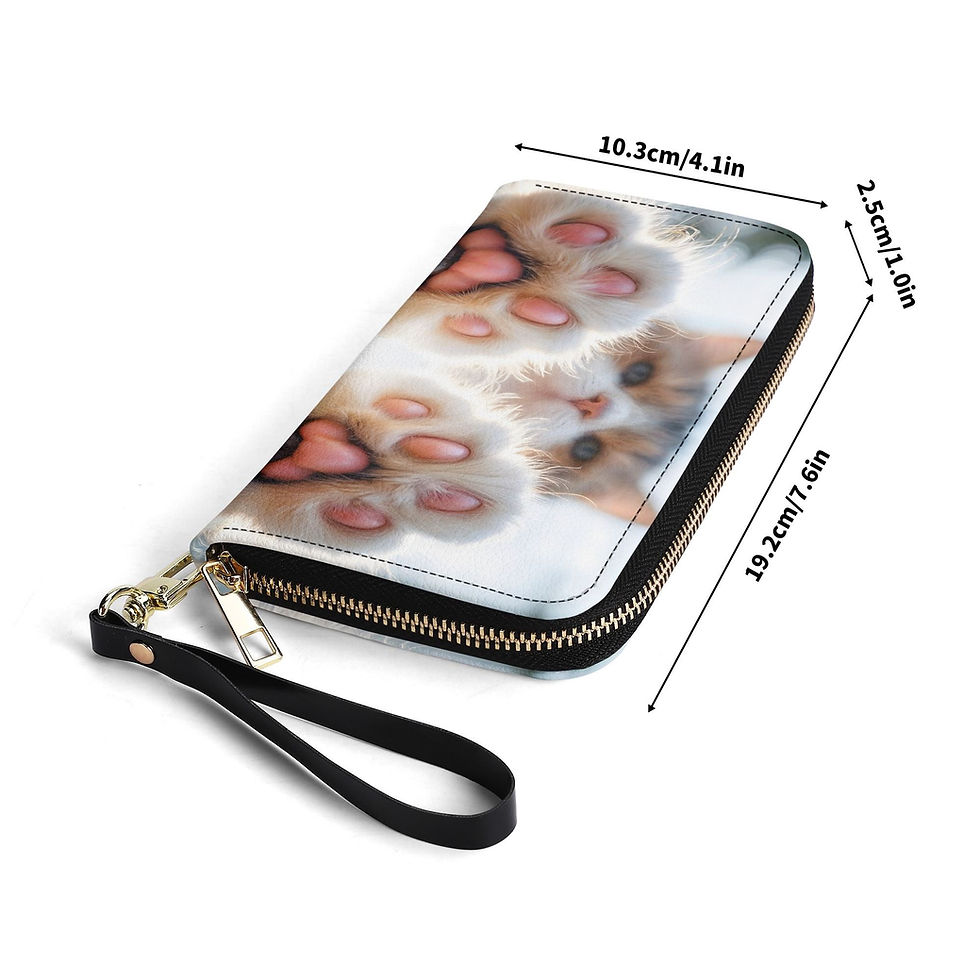 Thumbnail: Brieftasche ZIP Katzenpfoten