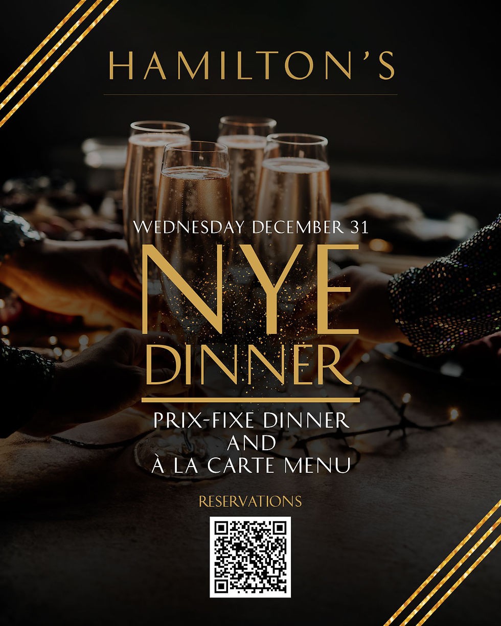 NYE Dinner at Hamilton’s