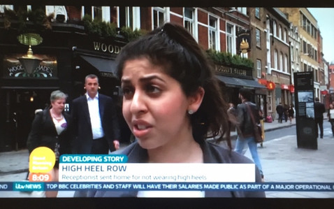 Good Morning Britain - "Should women be forced to wear high heels at work" (2016)