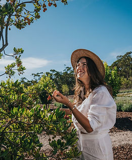 Girl in the garden at The Ranch