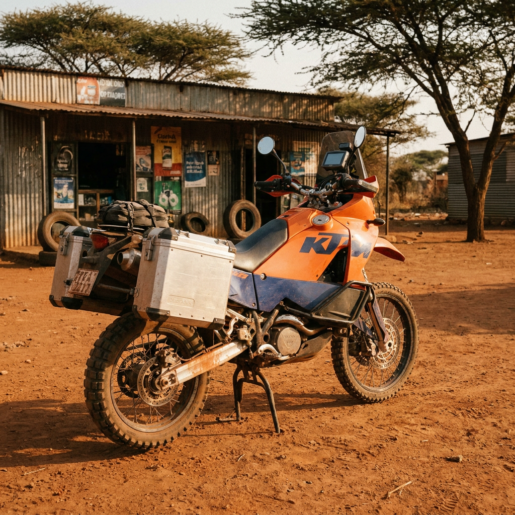 Ténéré 700 Rally adventure motorcycle, dust-coated