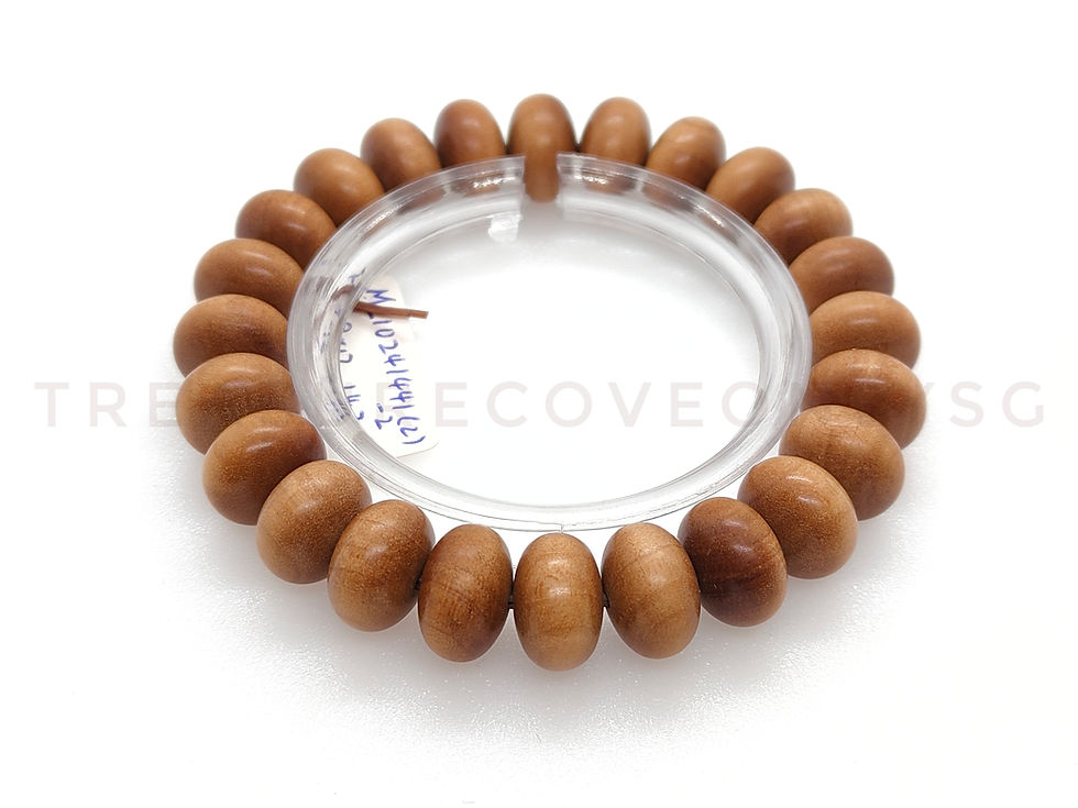 Thumbnail: India Old Sandalwood 8*12mm Abacus Bracelet 印度老山檀8*12mm算盘手串 - MZ10241441(2)2