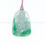 Thumbnail: White-base Green Type 'A' Jadeite Lotus Guanyin Pendant 翡翠A货白底青坐莲观音吊坠