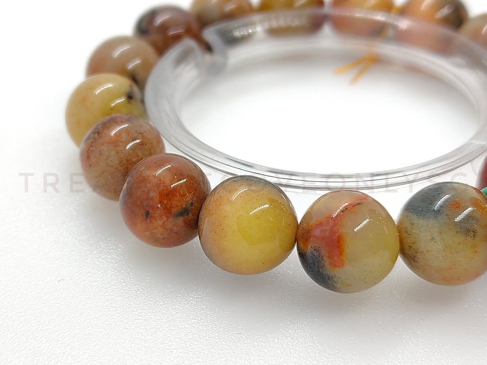 Thumbnail: Natural Five Element Stone Design Bracelet 天然五行石设计手串 - WXS08090170