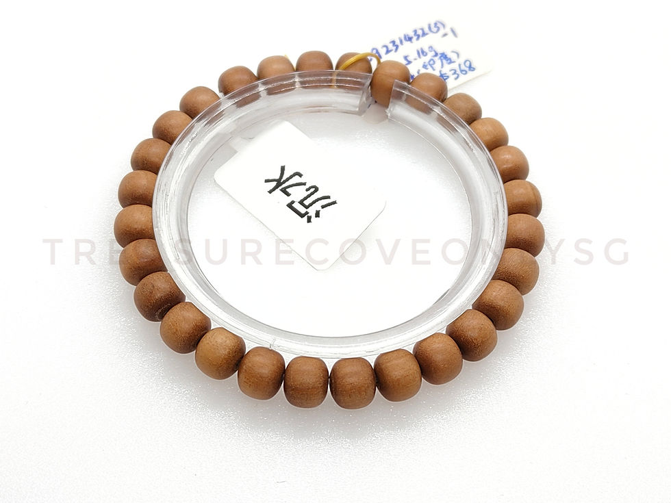Thumbnail: India Old Sandalwood Water-Sink 6*7mm Bracelet 印度老山檀沉水6*7mm手串 - MZ09231432(3)