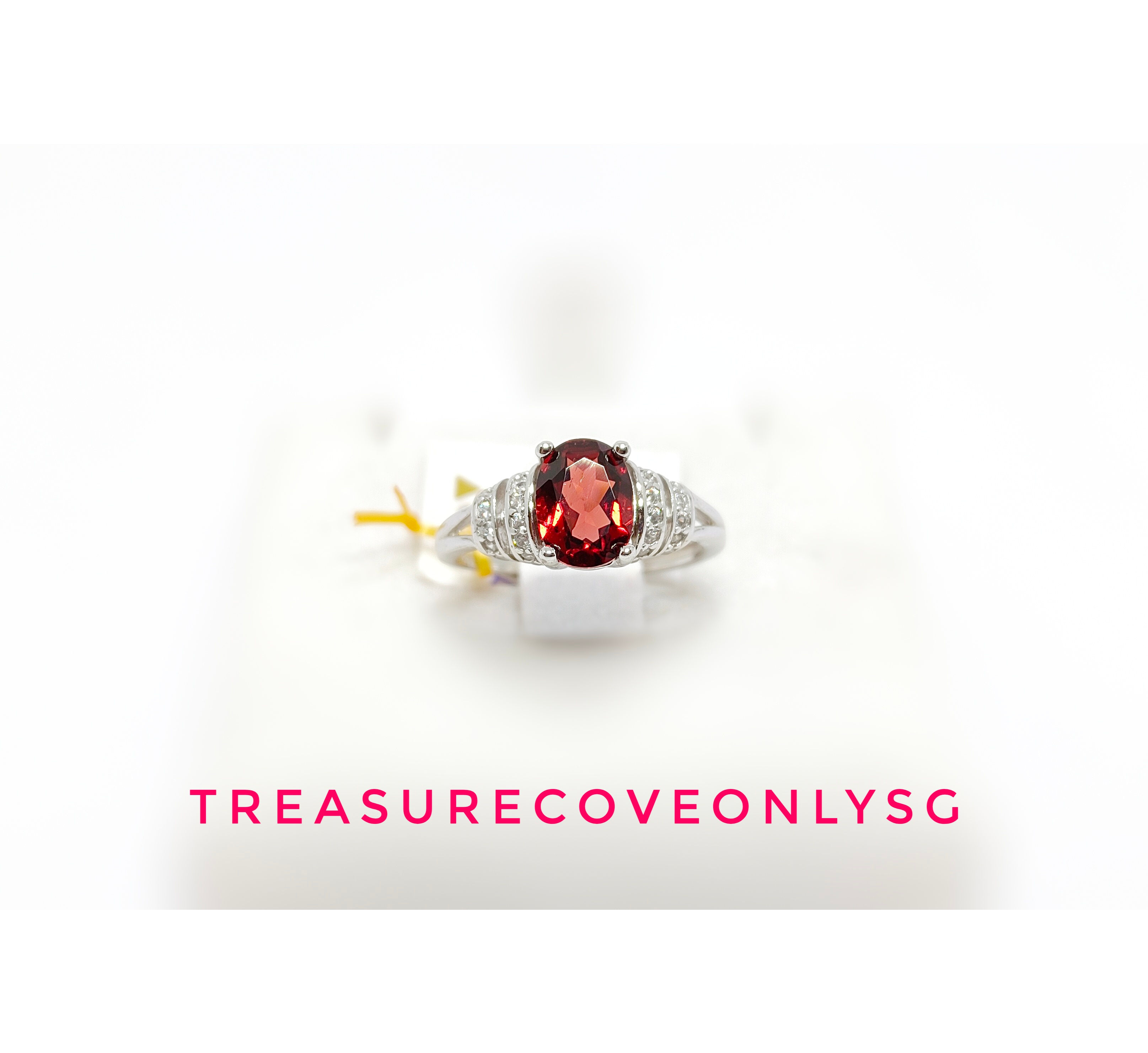 Natural Garnet s925 Ring (Free Size)