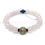 Thumbnail: Rose Quartz with Silver Mantra Trinket and Lapis Lazuli Bracelet 粉晶青金银饰设计手链