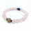 Thumbnail: Rose Quartz with Silver Mantra Trinket and Lapis Lazuli Bracelet 粉晶青金银饰设计手链