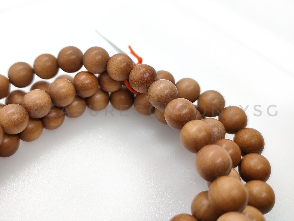 Thumbnail: India Old Sandalwood Black-Meat Sinking 8mm Mala 印度老山檀黑肉沉水念珠 8mm  - NZ01150525