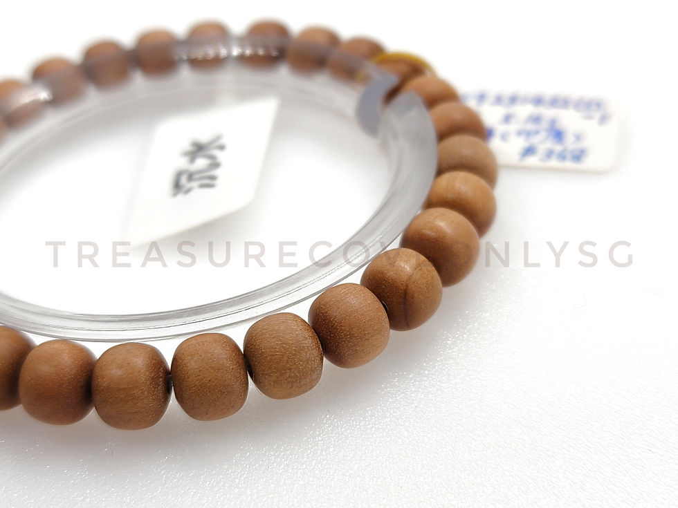 Thumbnail: India Old Sandalwood Water-Sink 6*7mm Bracelet 印度老山檀沉水6*7mm手串 - MZ09231432(3)