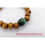 Thumbnail: India-Burma Sandalwood & Jadeite Jade Bracelet - 8.5mm