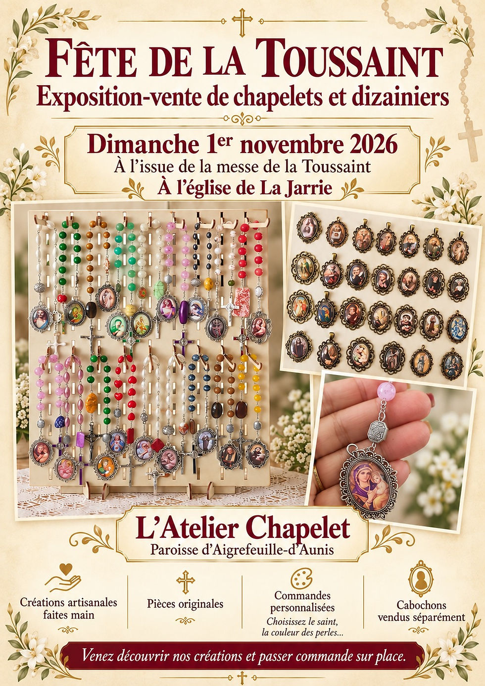 EXPOSITION-VENTE de CHAPELETS
