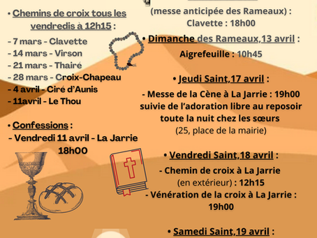 PROGRAMME DE CARÊME