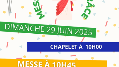 MESSE D'ACTION DE GRACE  Dimanche 29 juin