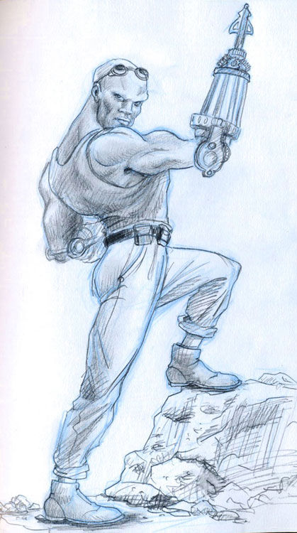 John Henry concept sketch