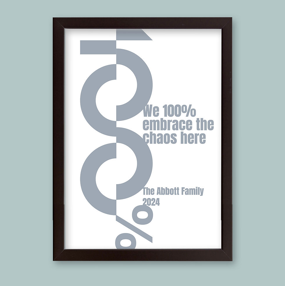 Thumbnail: Personalized word art in a sleek black modern picture frame, ideal as a thoughtful and unique gift